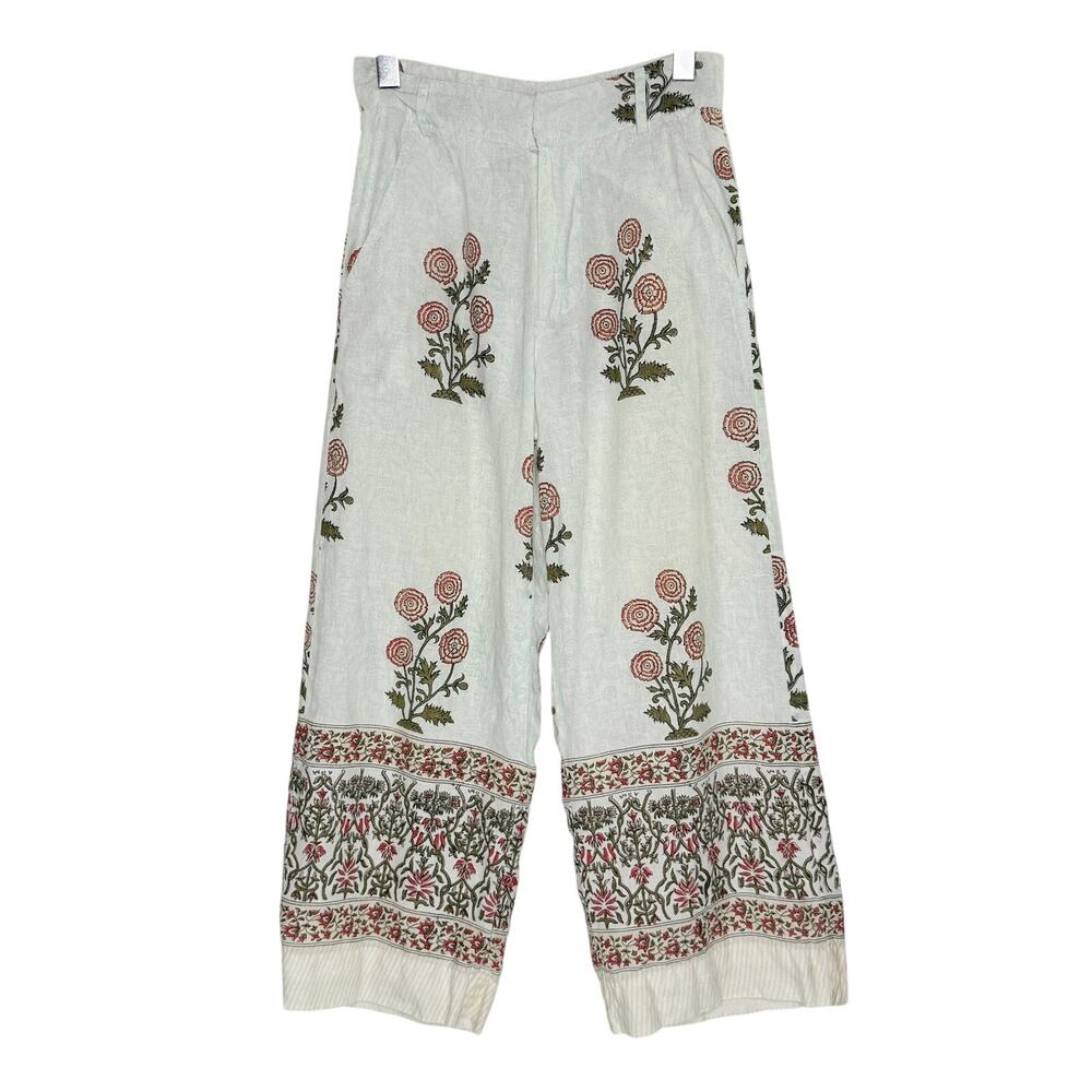 Roberta Roller Rabbit Womens Valley Floral Jakara Pants S 100% Cotton